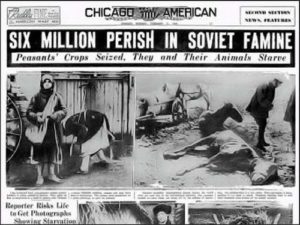 Holodomor Denial: the Genocide of 7 Million Ukrainians, Many of them Christians, That Jews Deny